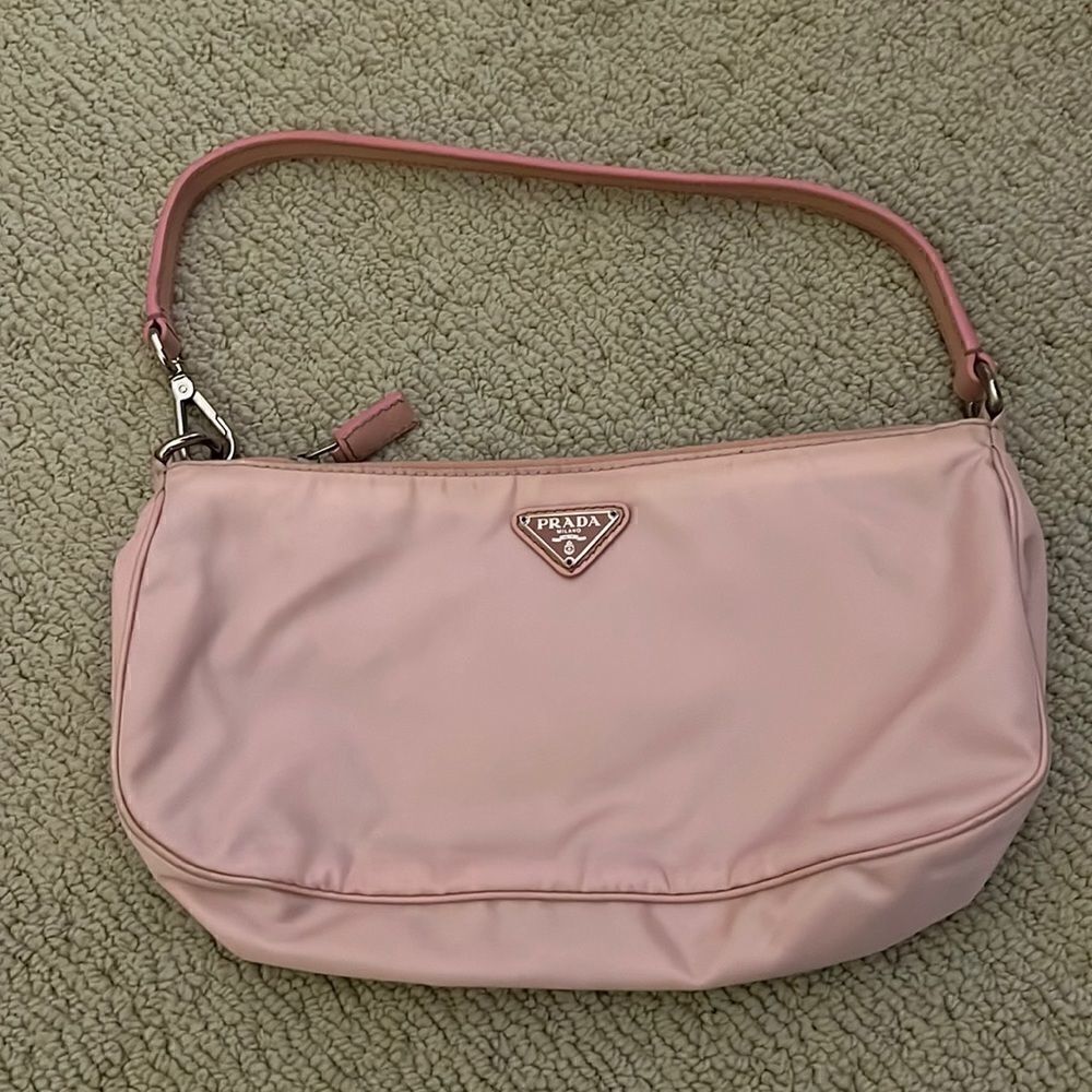 Prada Vintage Pink Vintage Clutch. Like New RARE